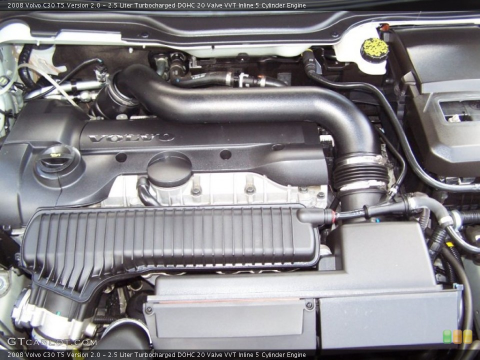 2.5 Liter Turbocharged DOHC 20 Valve VVT Inline 5 Cylinder Engine for the 2008 Volvo C30 #49926426