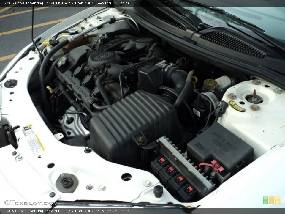 2.7 Liter DOHC 24-Valve V6 2006 Chrysler Sebring Engine