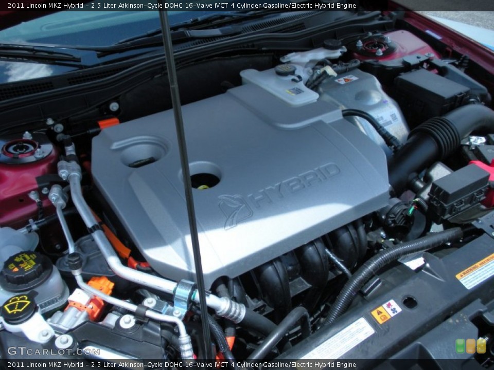 2.5 Liter Atkinson-Cycle DOHC 16-Valve iVCT 4 Cylinder Gasoline/Electric Hybrid Engine for the 2011 Lincoln MKZ #49959446