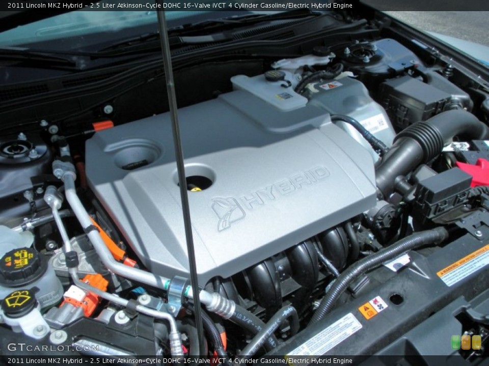 2.5 Liter Atkinson-Cycle DOHC 16-Valve iVCT 4 Cylinder Gasoline/Electric Hybrid Engine for the 2011 Lincoln MKZ #49959839