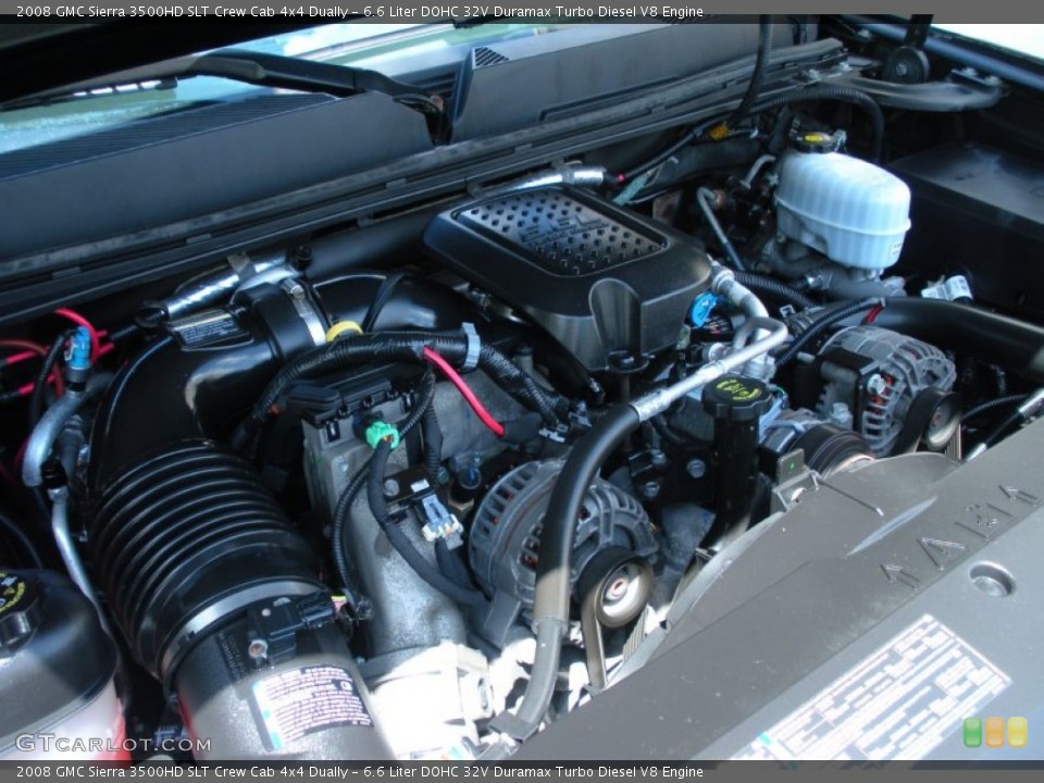 6.6 Liter DOHC 32V Duramax Turbo Diesel V8 Engine for the 2008 GMC Sierra 3500HD #49976499