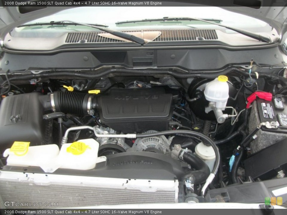 4.7 Liter SOHC 16-Valve Magnum V8 Engine for the 2008 Dodge Ram 1500 #49982544