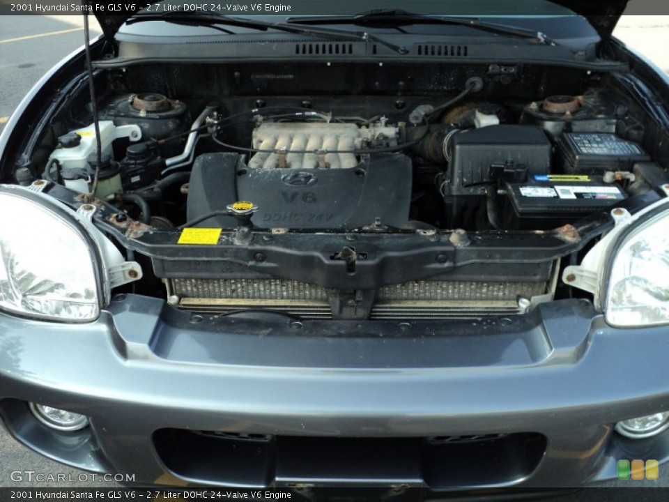 2.7 Liter DOHC 24-Valve V6 Engine for the 2001 Hyundai Santa Fe #49991281