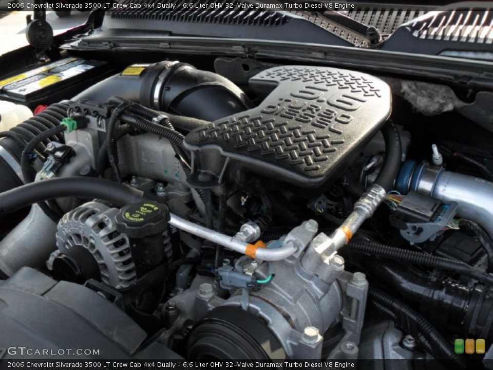 6.6 Liter OHV 32-Valve Duramax Turbo Diesel V8 Engine for the 2006 Chevrolet Silverado 3500 #49996696