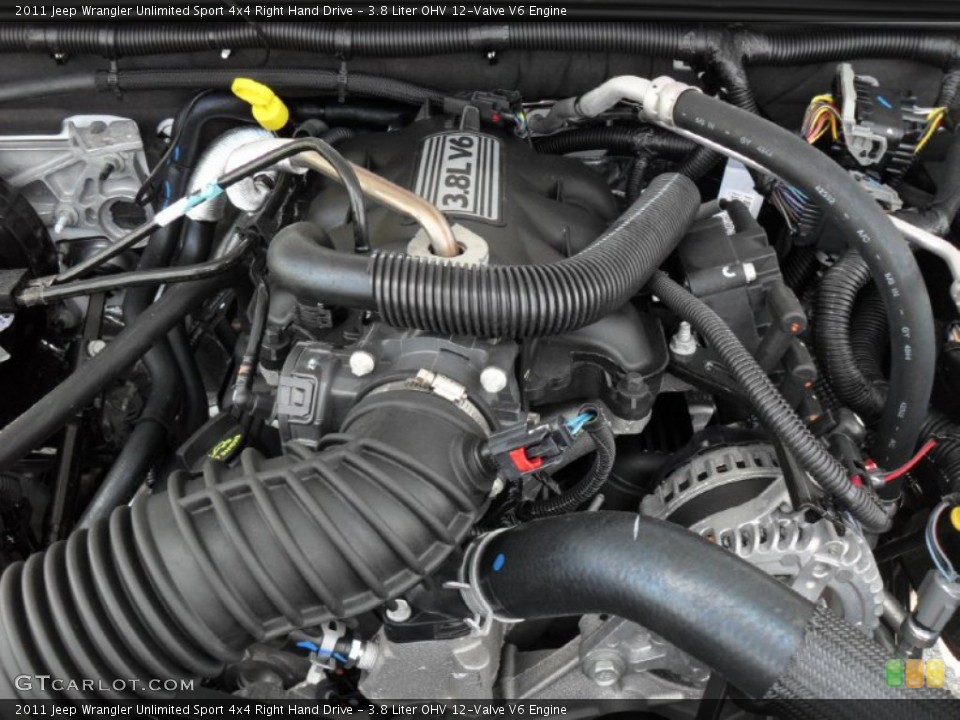 3.8 Liter OHV 12-Valve V6 Engine for the 2011 Jeep Wrangler Unlimited #50002582