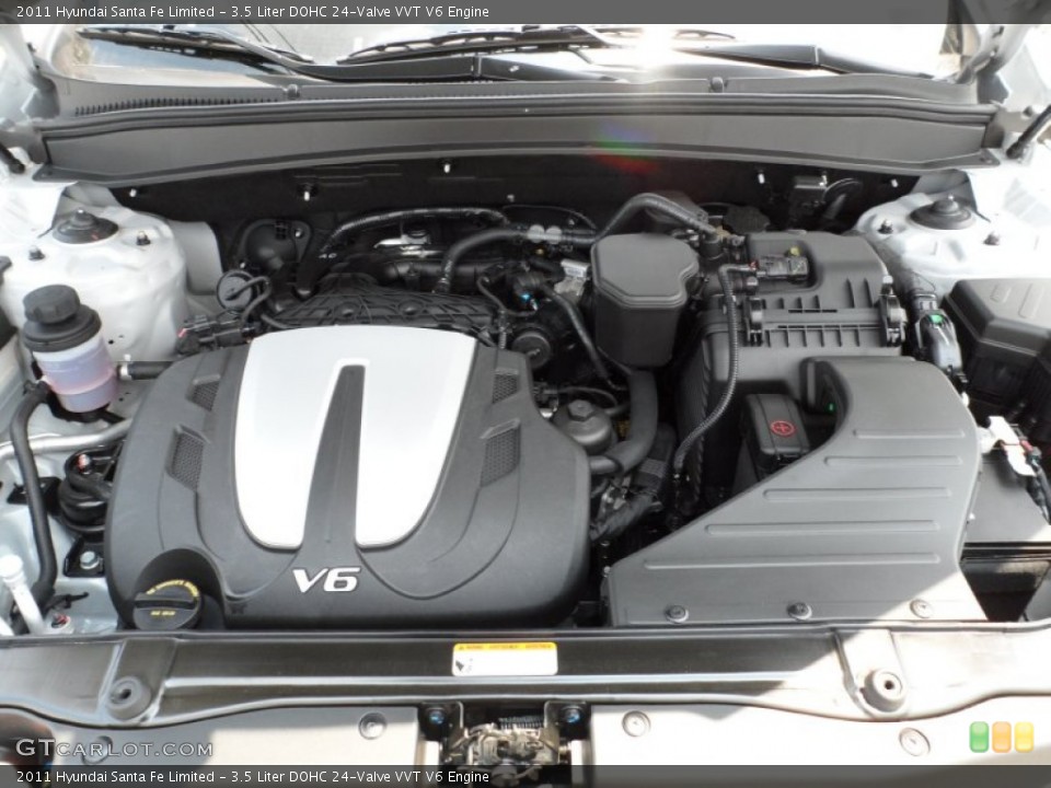 3.5 Liter DOHC 24-Valve VVT V6 Engine for the 2011 Hyundai Santa Fe #50006800