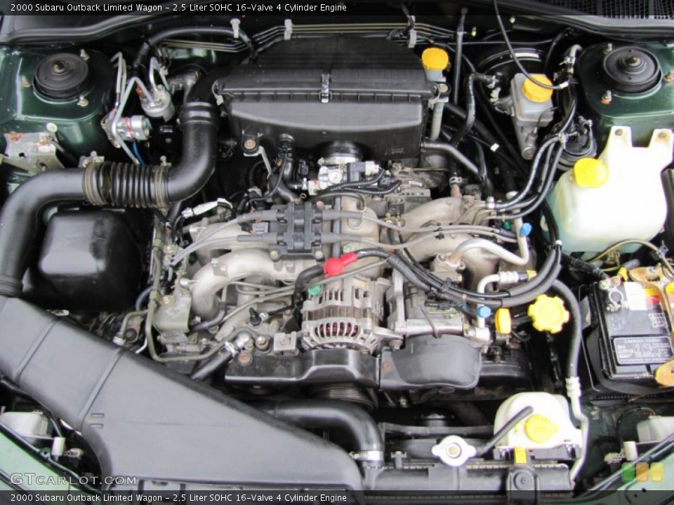 2.5 Liter SOHC 16-Valve 4 Cylinder Engine for the 2000 Subaru Outback #50023564