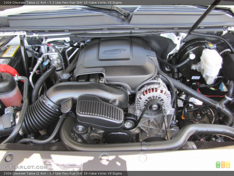 5.3 Liter Flex-Fuel OHV 16-Valve Vortec V8 Engine for the 2009 Chevrolet Tahoe #50026042