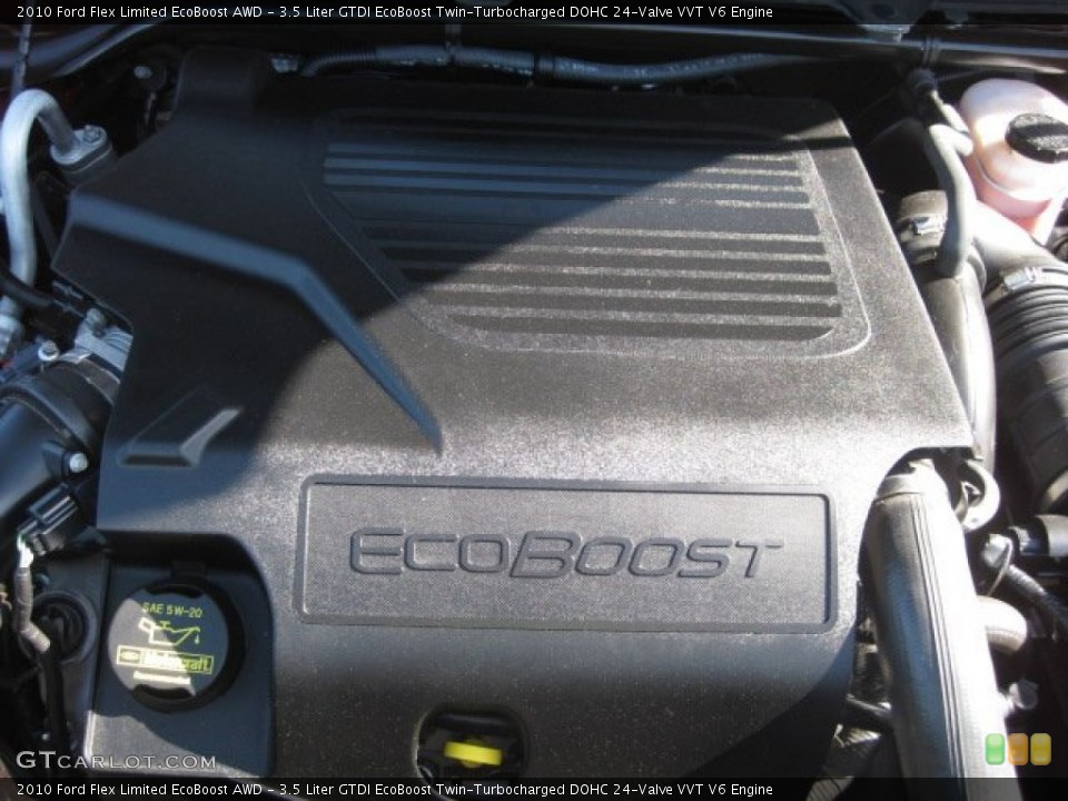 3.5 Liter GTDI EcoBoost Twin-Turbocharged DOHC 24-Valve VVT V6 2010 Ford Flex Engine