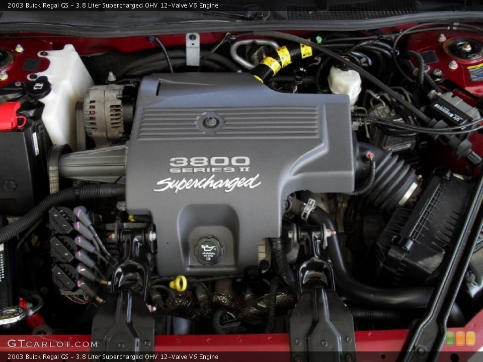 3.8 Liter Supercharged OHV 12-Valve V6 Engine for the 2003 Buick Regal #50035505