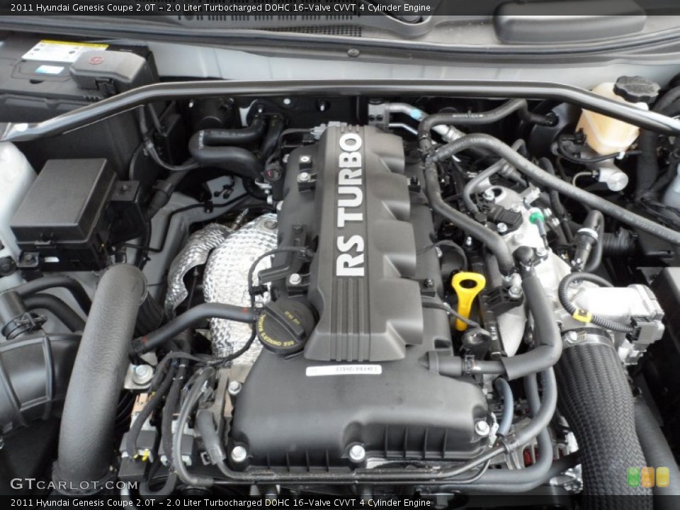 2.0 Liter Turbocharged DOHC 16-Valve CVVT 4 Cylinder Engine for the 2011 Hyundai Genesis Coupe #50043975