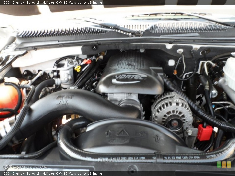 4.8 Liter OHV 16-Valve Vortec V8 Engine for the 2004 Chevrolet Tahoe #50046159