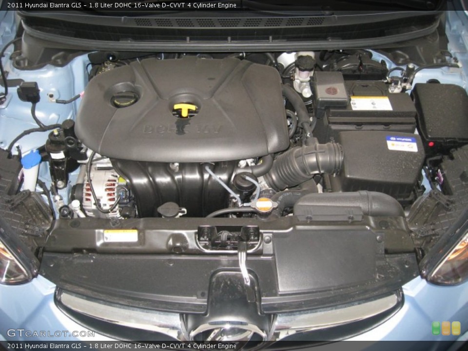 1.8 Liter DOHC 16-Valve D-CVVT 4 Cylinder Engine for the 2011 Hyundai Elantra #50048892