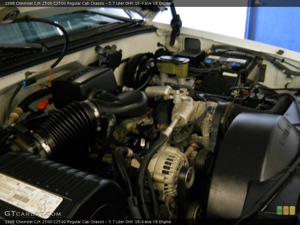 5.7 Liter OHV 16-Valve V8 Engine for the 1998 Chevrolet C/K 2500 #50052390