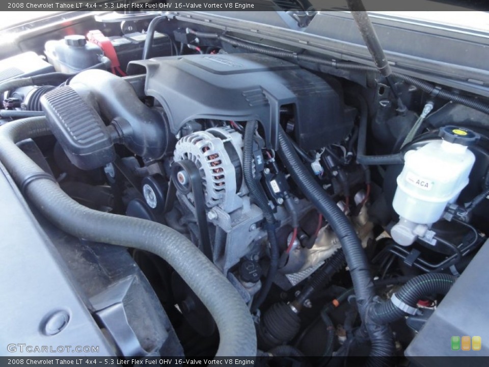 5.3 Liter Flex Fuel OHV 16-Valve Vortec V8 Engine for the 2008 Chevrolet Tahoe #50062111