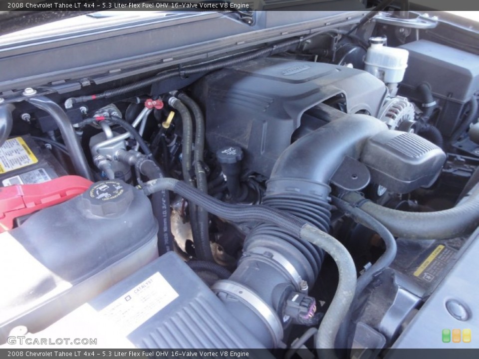 5.3 Liter Flex Fuel OHV 16-Valve Vortec V8 Engine for the 2008 Chevrolet Tahoe #50062126