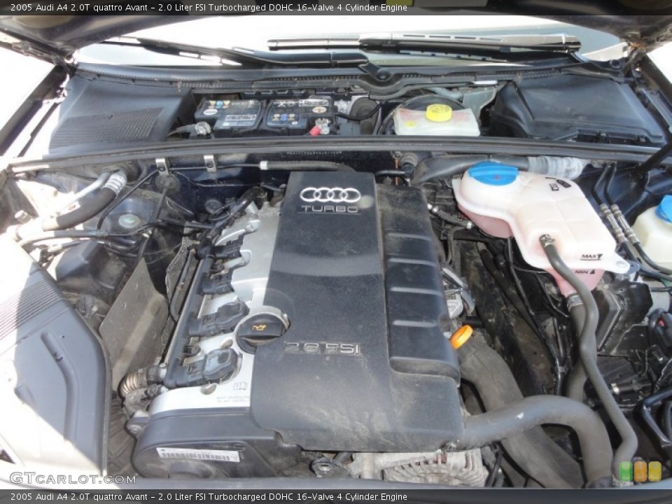 2.0 Liter FSI Turbocharged DOHC 16-Valve 4 Cylinder Engine for the 2005 Audi A4 #50062912