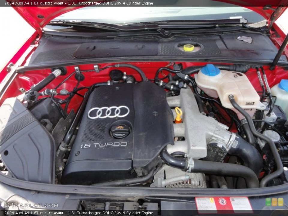 1.8L Turbocharged DOHC 20V 4 Cylinder Engine for the 2004 Audi A4 #50064520