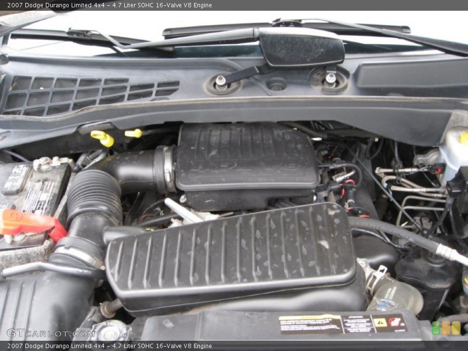 4.7 Liter SOHC 16-Valve V8 2007 Dodge Durango Engine