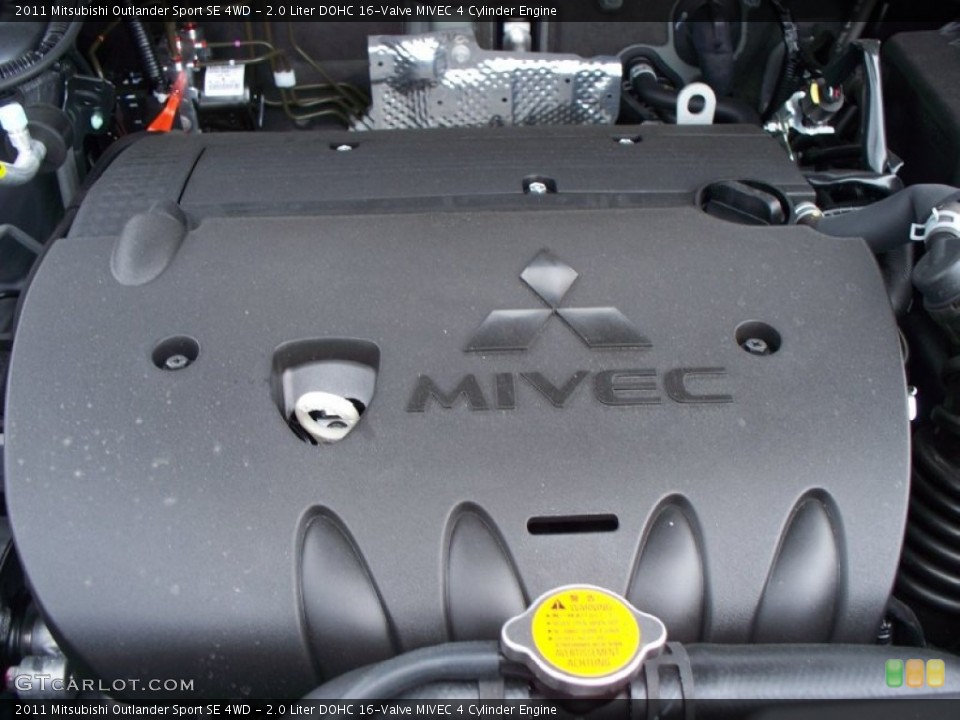 2.0 Liter DOHC 16-Valve MIVEC 4 Cylinder Engine for the 2011 Mitsubishi Outlander Sport #50083706