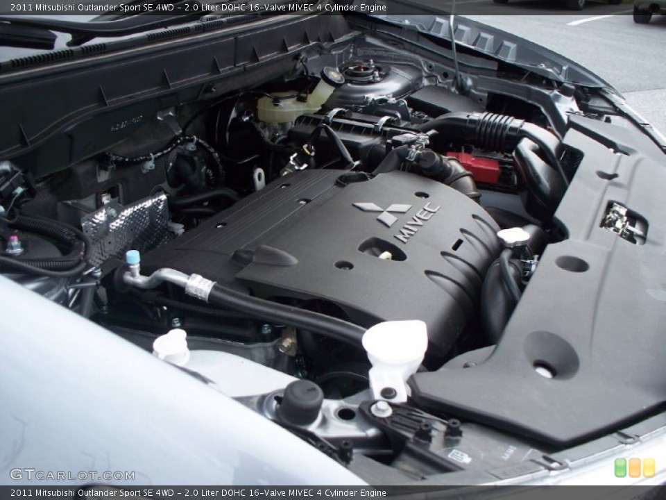 2.0 Liter DOHC 16-Valve MIVEC 4 Cylinder Engine for the 2011 Mitsubishi Outlander Sport #50083712