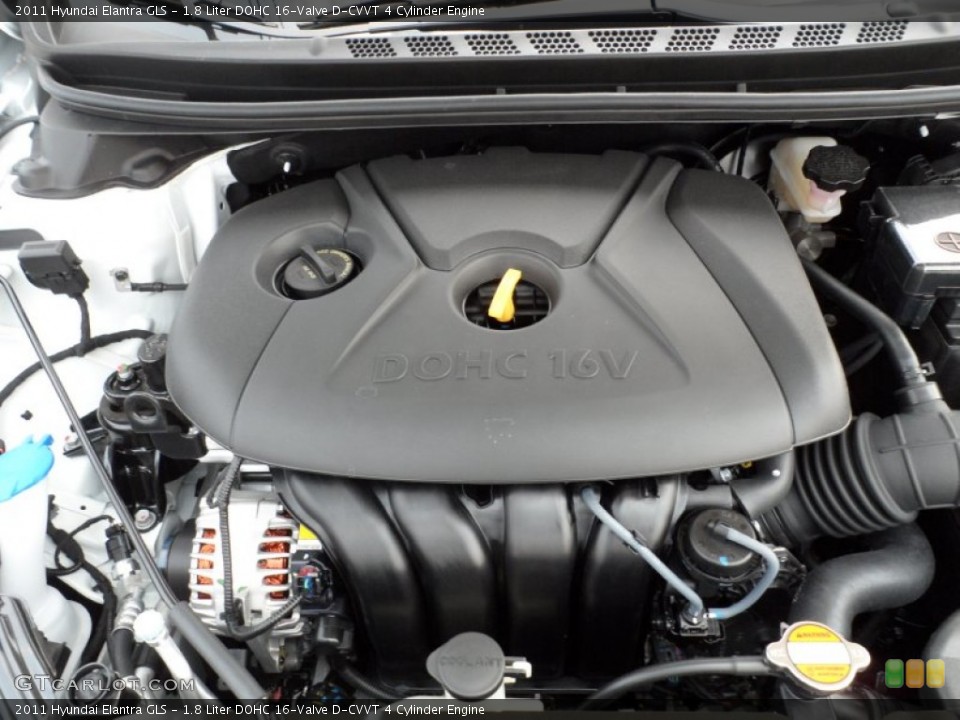 1.8 Liter DOHC 16-Valve D-CVVT 4 Cylinder Engine for the 2011 Hyundai Elantra #50091669
