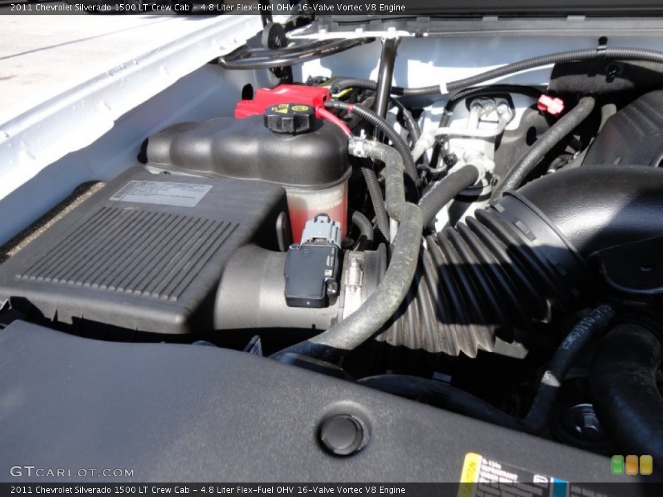 4.8 Liter Flex-Fuel OHV 16-Valve Vortec V8 Engine for the 2011 Chevrolet Silverado 1500 #50093400