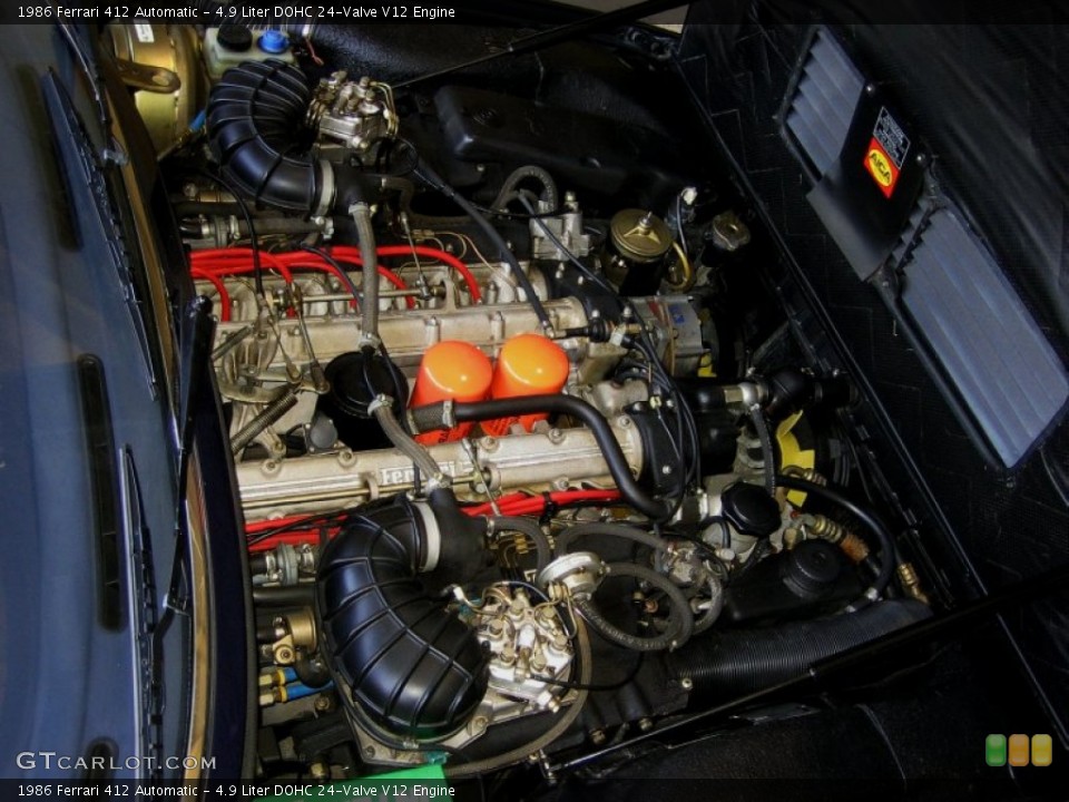 4.9 Liter DOHC 24-Valve V12 1986 Ferrari 412 Engine