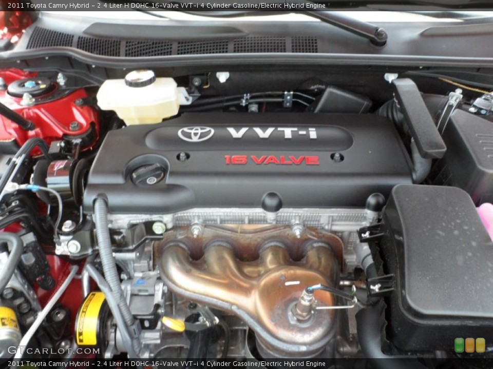 2.4 Liter H DOHC 16-Valve VVT-i 4 Cylinder Gasoline/Electric Hybrid Engine for the 2011 Toyota Camry #50095488