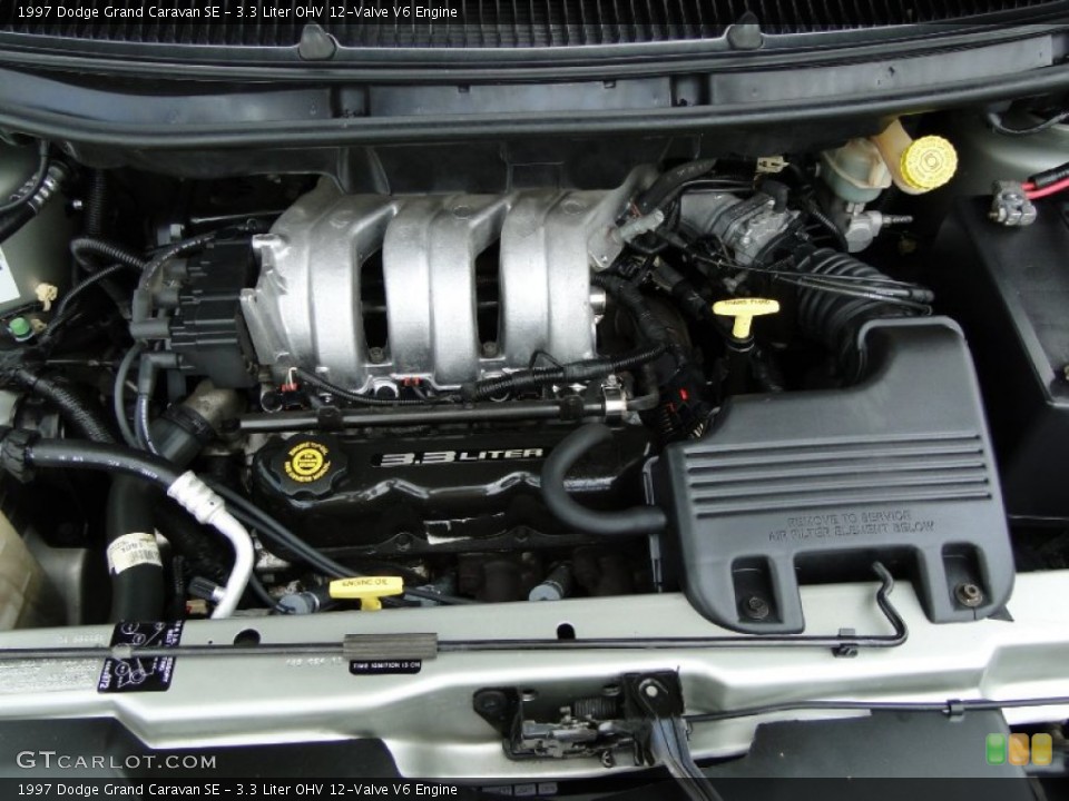 3.3 Liter OHV 12-Valve V6 1997 Dodge Grand Caravan Engine
