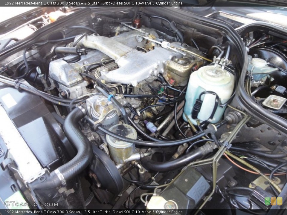 2.5 Liter Turbo-Diesel SOHC 10-Valve 5 Cylinder Engine for the 1992 Mercedes-Benz E Class #50107761