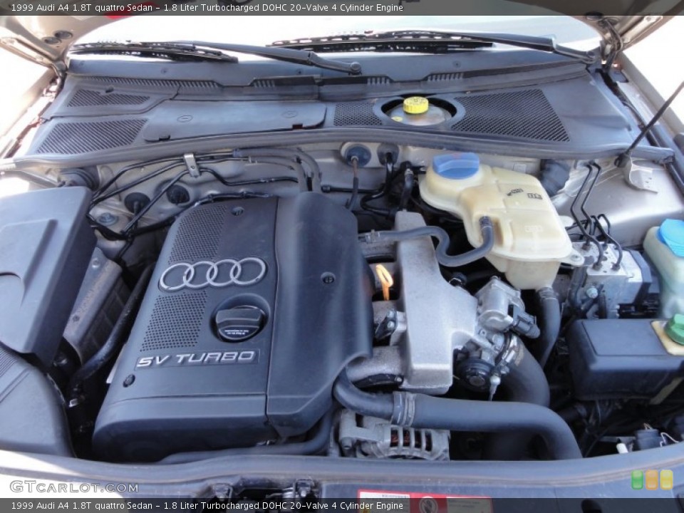 1.8 Liter Turbocharged DOHC 20-Valve 4 Cylinder Engine for the 1999 Audi A4 #50111808