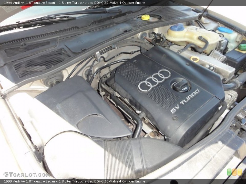 1.8 Liter Turbocharged DOHC 20-Valve 4 Cylinder Engine for the 1999 Audi A4 #50111838