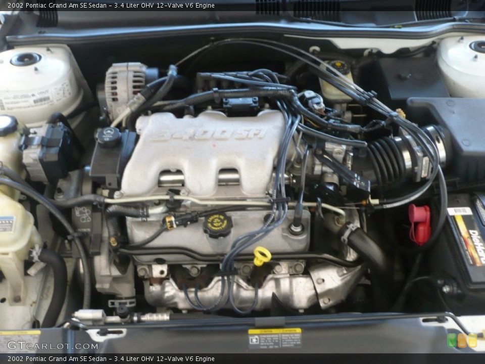 3.4 Liter OHV 12-Valve V6 Engine for the 2002 Pontiac Grand Am #50111970