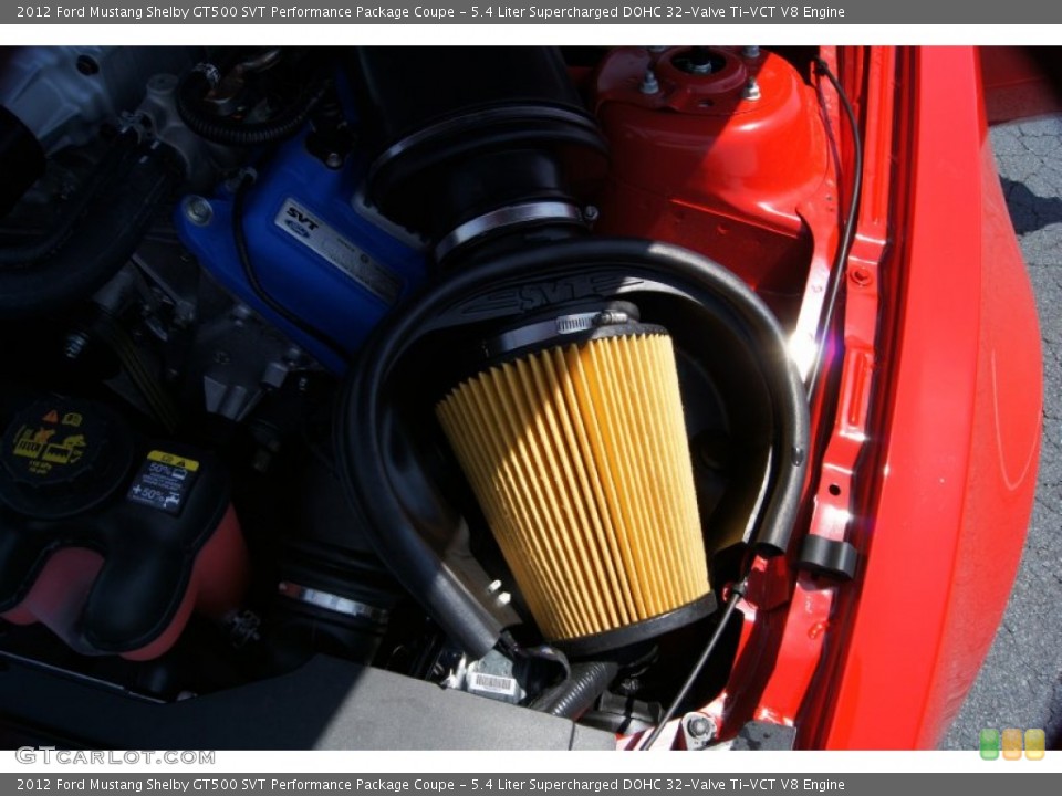 5.4 Liter Supercharged DOHC 32-Valve Ti-VCT V8 Engine for the 2012 Ford Mustang #50116002