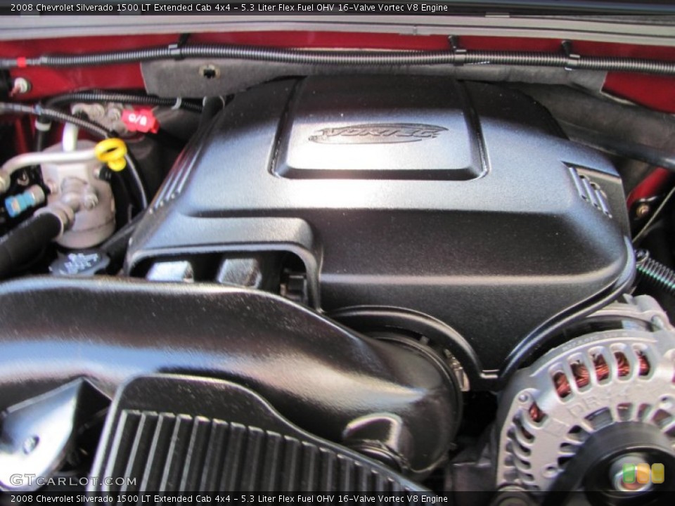 5.3 Liter Flex Fuel OHV 16-Valve Vortec V8 Engine for the 2008 Chevrolet Silverado 1500 #50140879