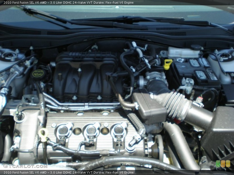 3.0 Liter DOHC 24-Valve VVT Duratec Flex-Fuel V6 Engine for the 2010 Ford Fusion #50154773