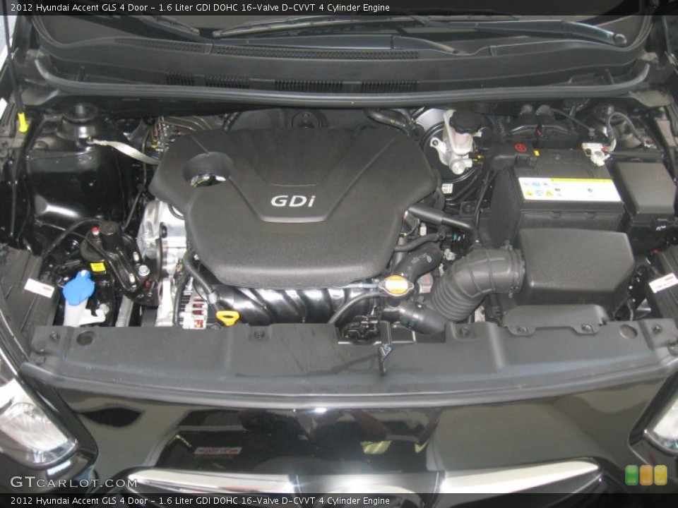 1.6 Liter GDI DOHC 16-Valve D-CVVT 4 Cylinder Engine for the 2012 Hyundai Accent #50158418