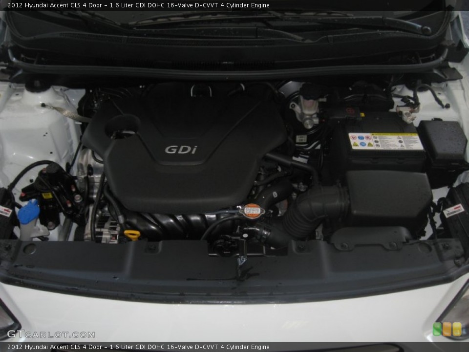 1.6 Liter GDI DOHC 16-Valve D-CVVT 4 Cylinder Engine for the 2012 Hyundai Accent #50158835