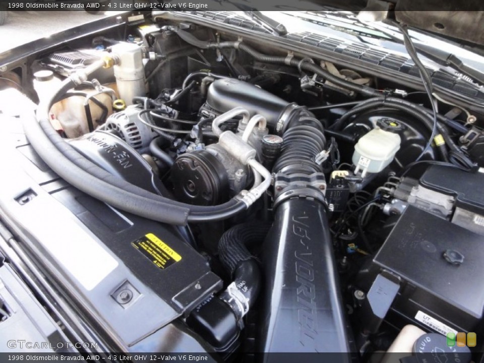 4.3 Liter OHV 12-Valve V6 Engine for the 1998 Oldsmobile Bravada #50166587