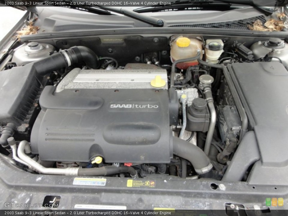 2.0 Liter Turbocharged DOHC 16-Valve 4 Cylinder Engine for the 2003 Saab 9-3 #50171813
