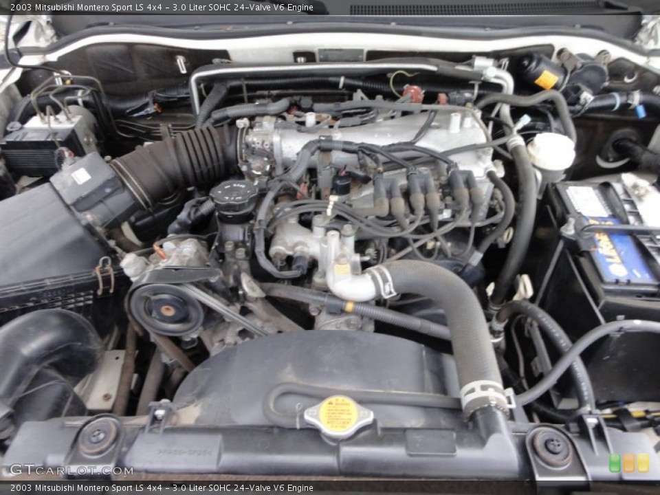 3.0 Liter SOHC 24-Valve V6 Engine for the 2003 Mitsubishi Montero Sport #50173451