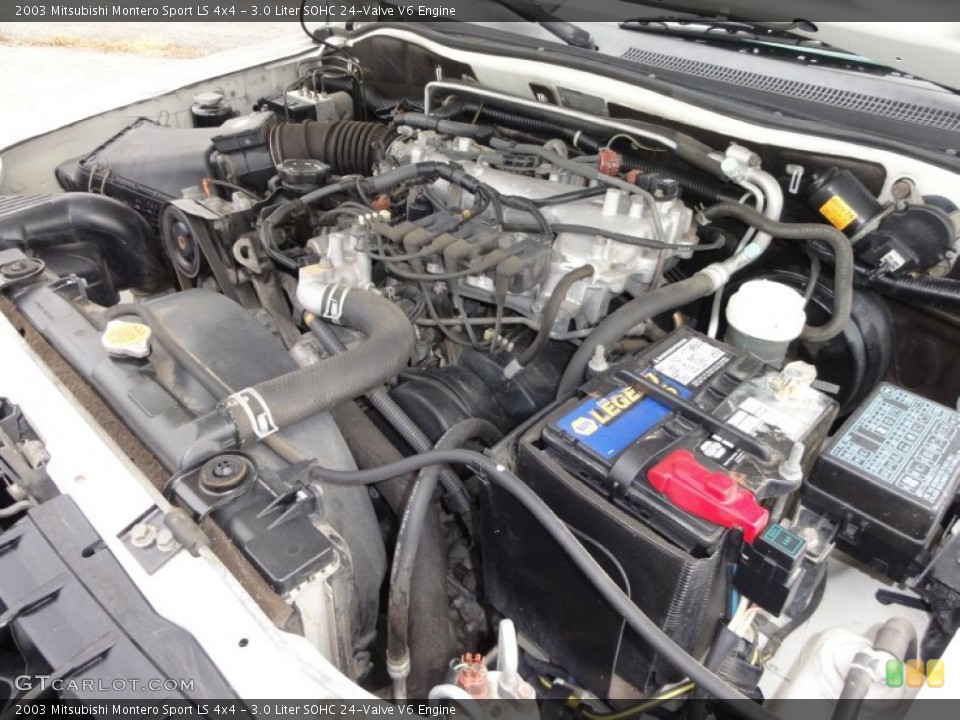 3.0 Liter SOHC 24-Valve V6 Engine for the 2003 Mitsubishi Montero Sport #50173466