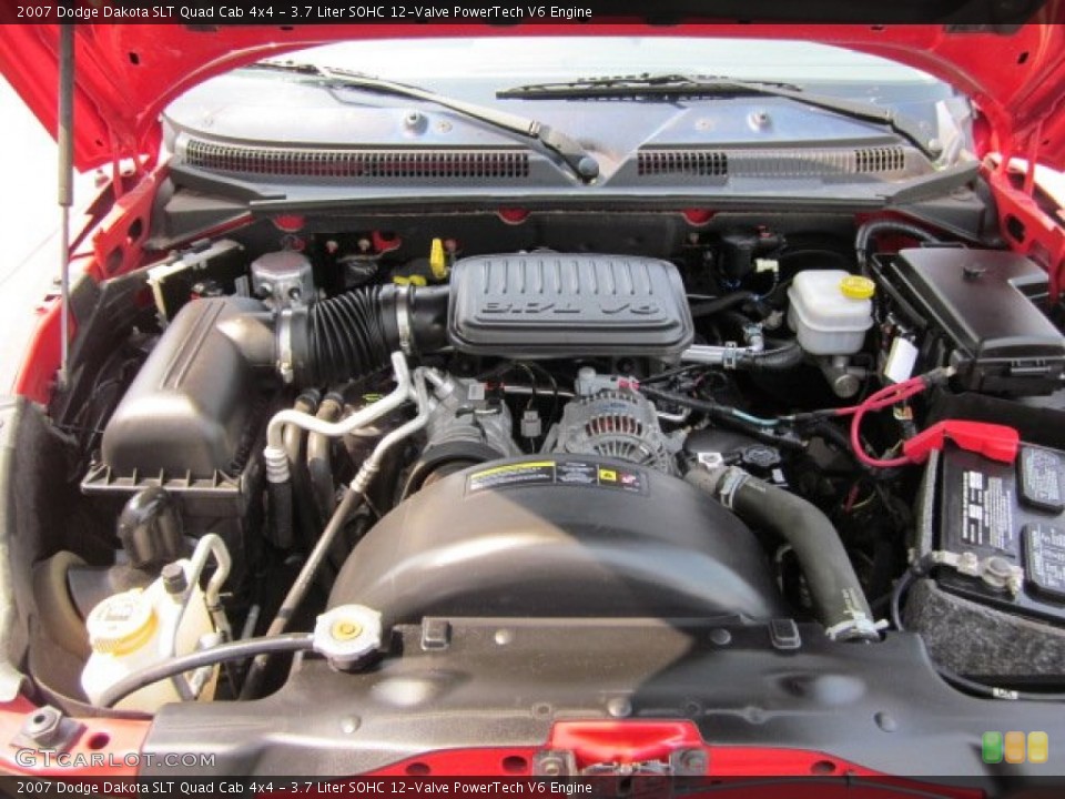 3.7 Liter SOHC 12-Valve PowerTech V6 Engine for the 2007 Dodge Dakota #50177348