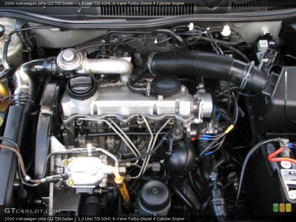 1.9 Liter TDI SOHC 8-Valve Turbo-Diesel 4 Cylinder Engine for the 2000 Volkswagen Jetta #50179070