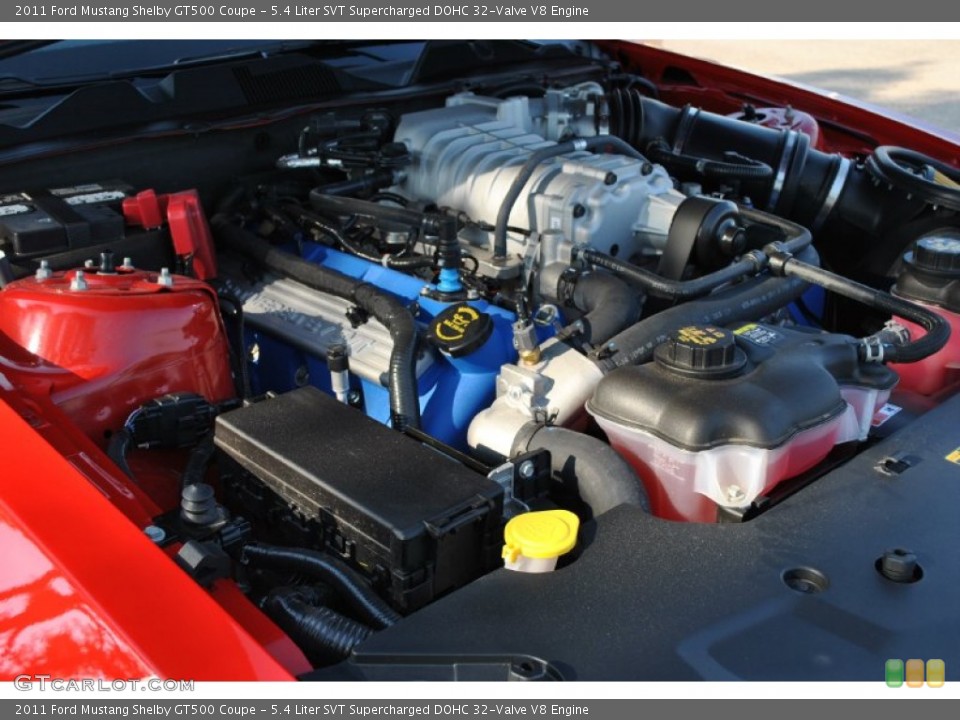 5.4 Liter SVT Supercharged DOHC 32-Valve V8 Engine for the 2011 Ford Mustang #50193264