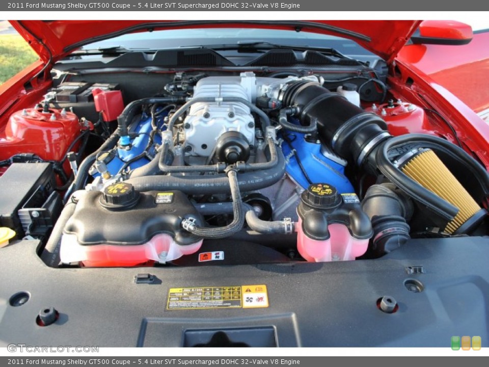5.4 Liter SVT Supercharged DOHC 32-Valve V8 Engine for the 2011 Ford Mustang #50193273