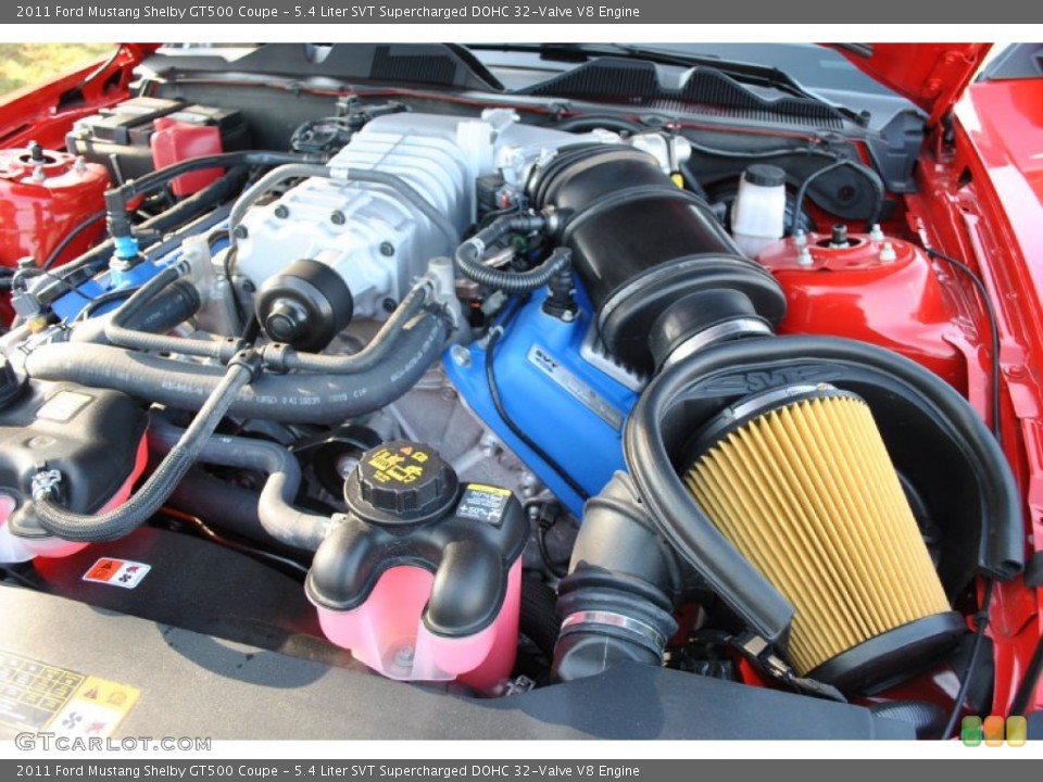 5.4 Liter SVT Supercharged DOHC 32-Valve V8 Engine for the 2011 Ford Mustang #50193291