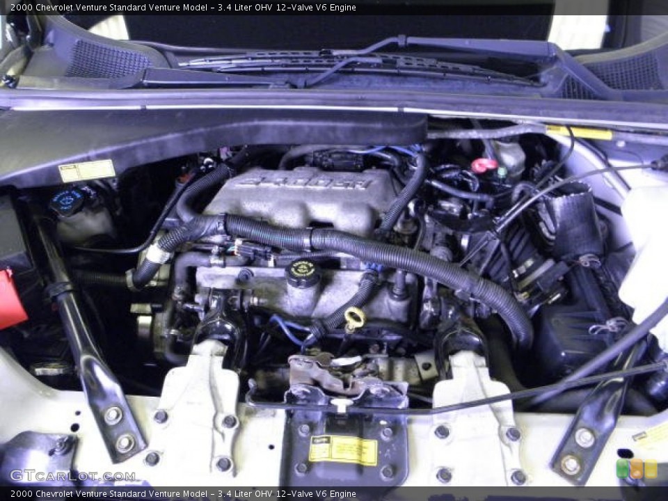 3.4 Liter OHV 12-Valve V6 2000 Chevrolet Venture Engine