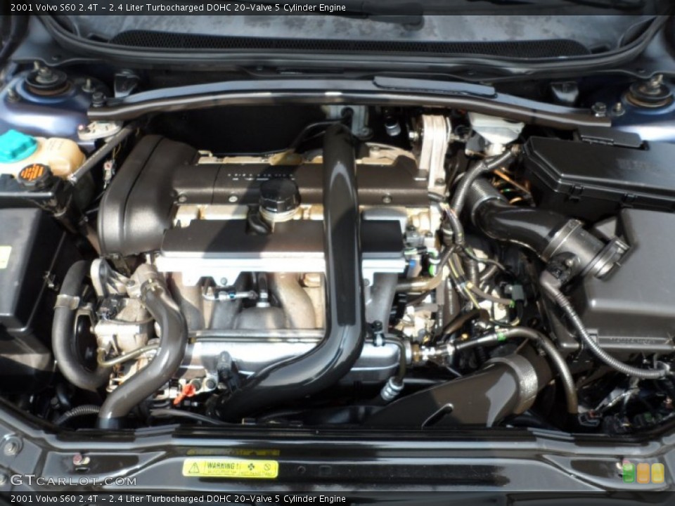 2.4 Liter Turbocharged DOHC 20-Valve 5 Cylinder 2001 Volvo S60 Engine